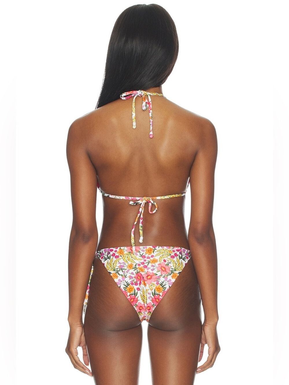 Set - Farm Rio Banana Flowers Triangle Bikini - Picture 3 of 12